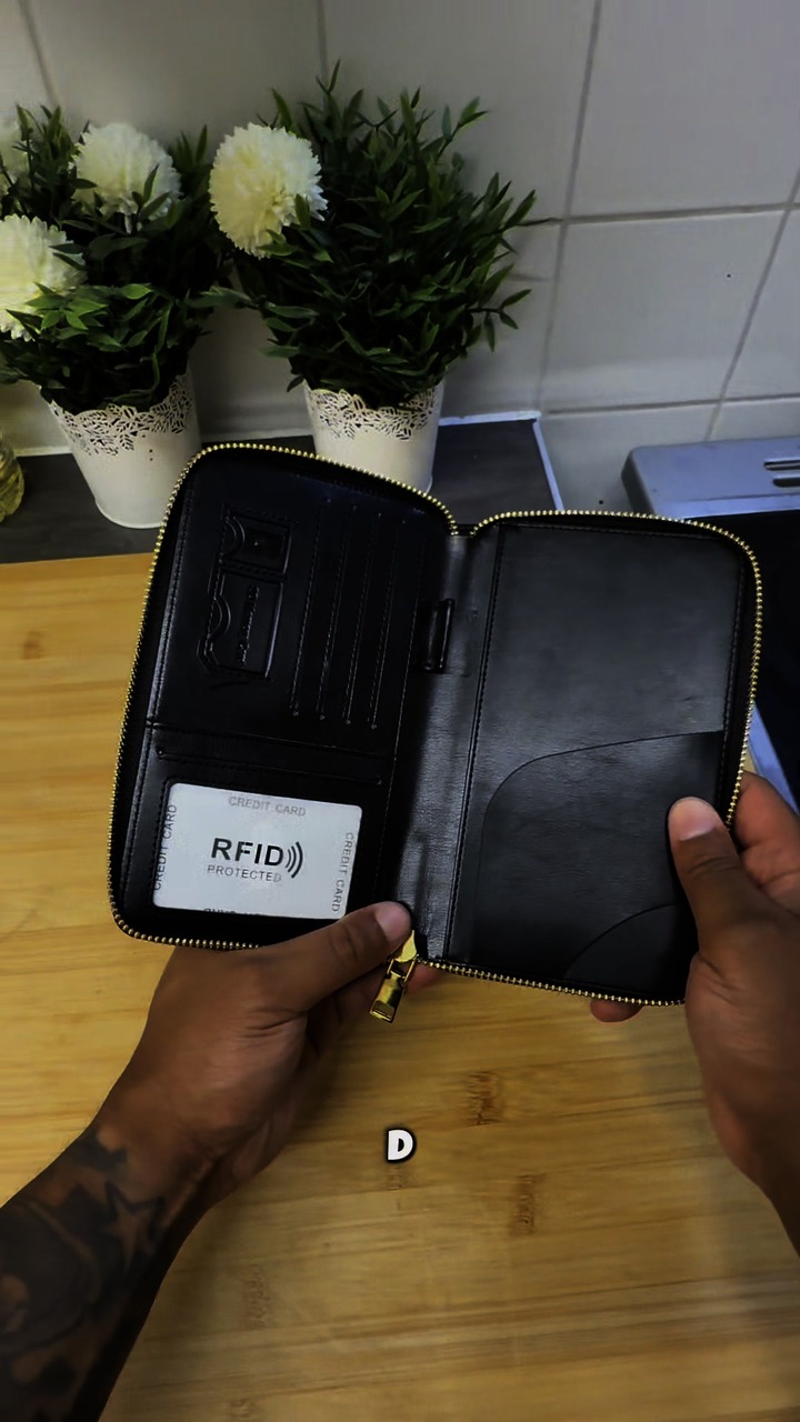 Multi-Functional RFID Passport Wallet