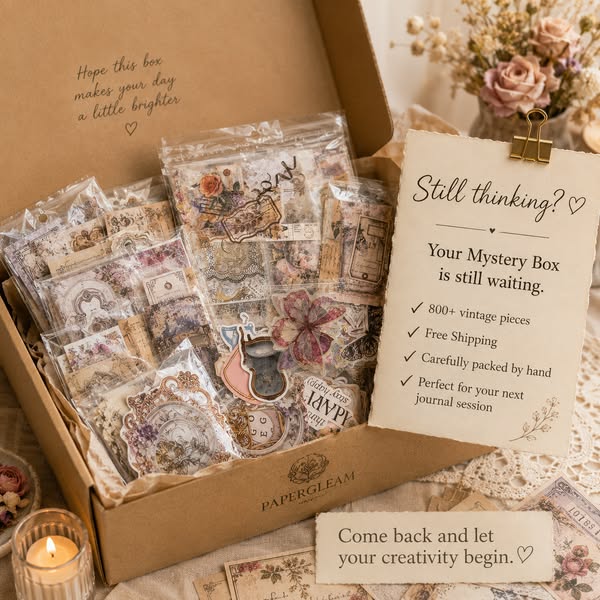 Vintage-Inspired Ephemera Scrapbooking Mystery Box