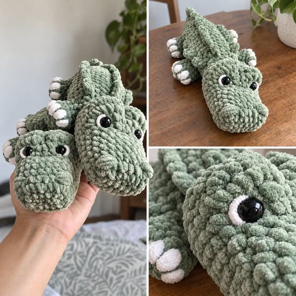 No Sew Chubby Alligator