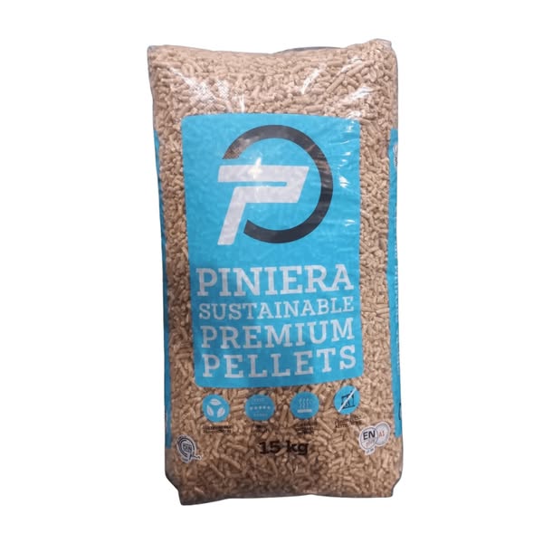 Piniera premium ENplus A1 houtpellets | 30 zakken x 15 kg | 450kg