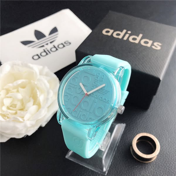 Unisex Translucent Silicone Strap Analog Watch