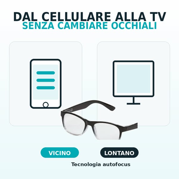 Dì addio al cambio continuo di occhiali!