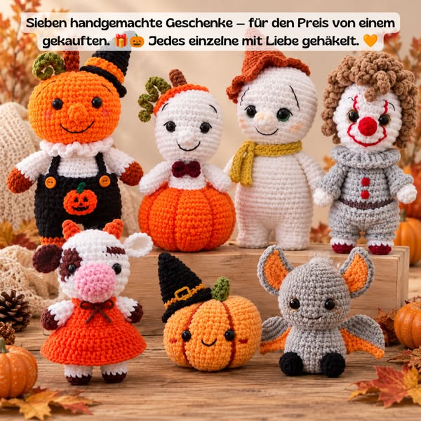 Deine ganze Halloween-Kollektion — 7 Figuren, 1 Überraschung!