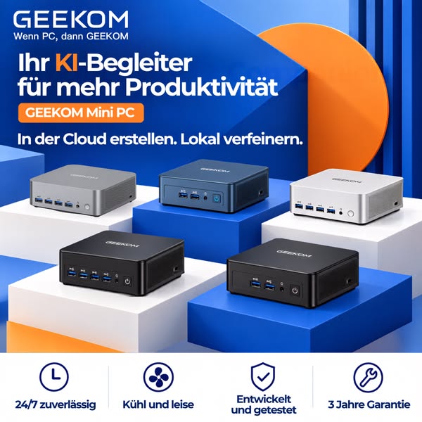 GEEKOM AI Mini-PC: Zeit sparen!