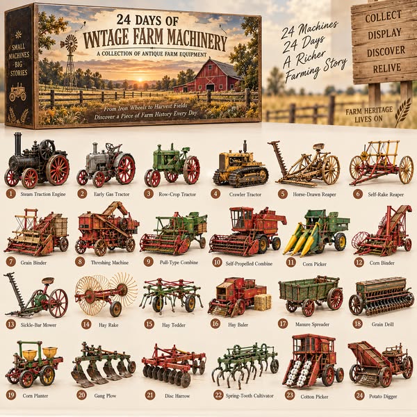 24 Days. 24 Machines. A Journey Back to the Farm.
