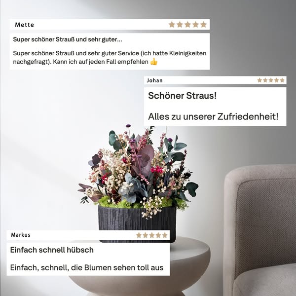 Blumen, die mindestens 6 Monate halten