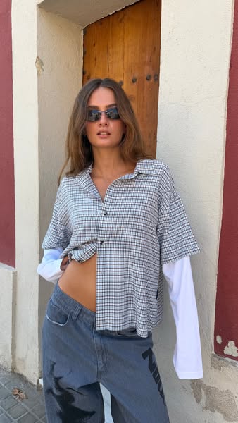 Palier Double Sleeve Shirt Navy