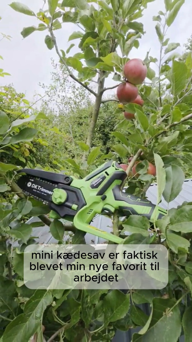 Min nye favorit i haven! Mini kædesav 12V