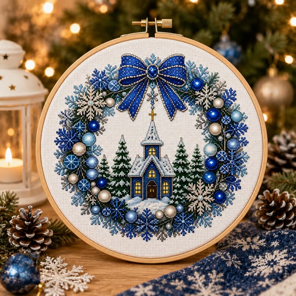 Stitch Your Own Christmas Wreath
