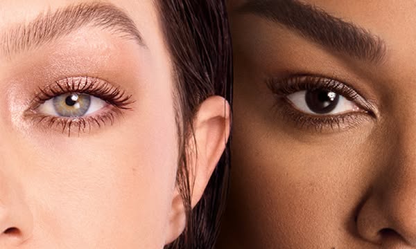 The gold standard for mascara is now... well, brown.