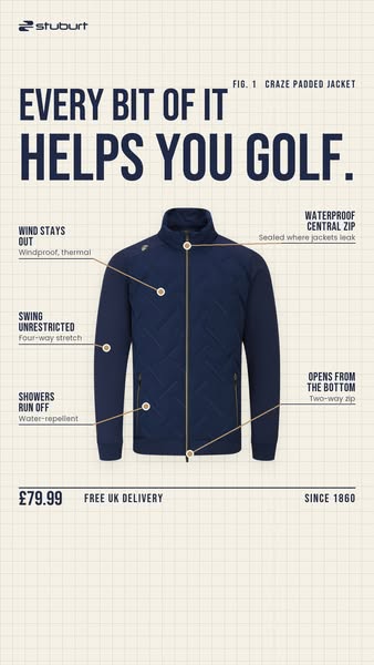Craze padded jacket, £79.99