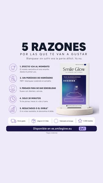 2x1 Tiras Blanqueadoras