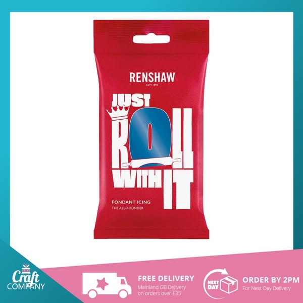 Renshaw Atlantic Blue 'Just Roll With It' Fondant Icing - 250g - The Craft Company