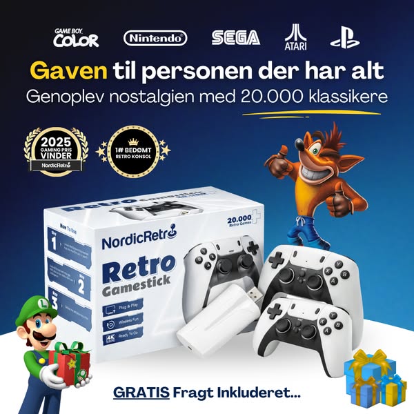 20.000+ retrospil på dit TV!