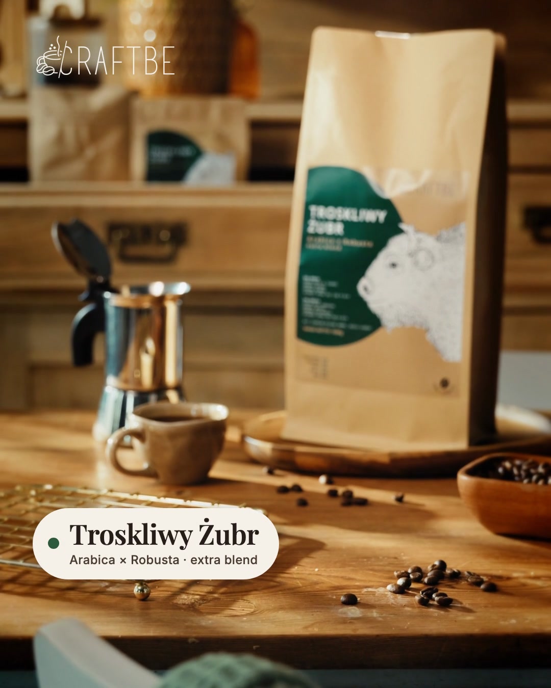 Troskliwy Żubr — Twoja kawa do ekspresu