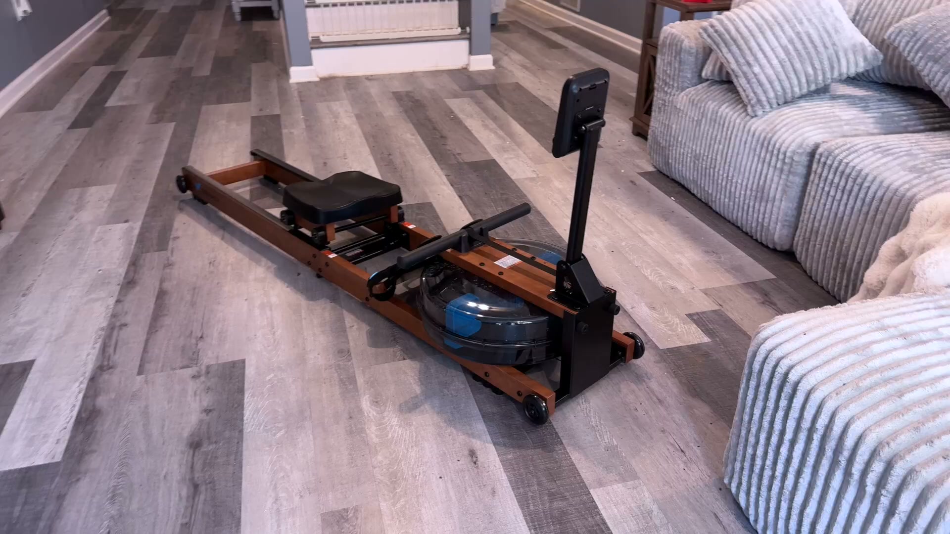 Smooth water rowing at home