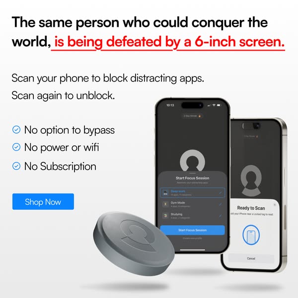 Tap to Block Distractions
