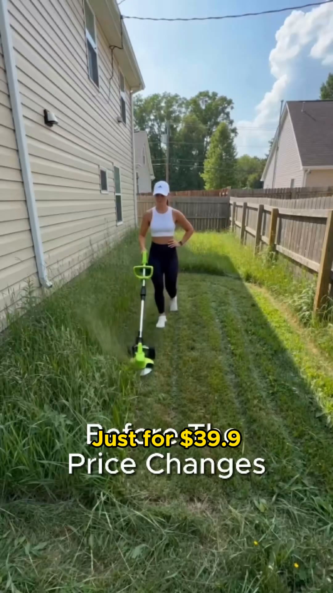 "I think this wheeled lawnmower is a total lifesaver for women. It makes yard work so much easier!"