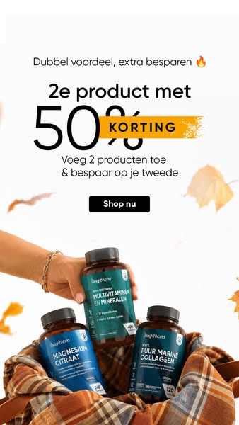 50% korting op je 2e supplement