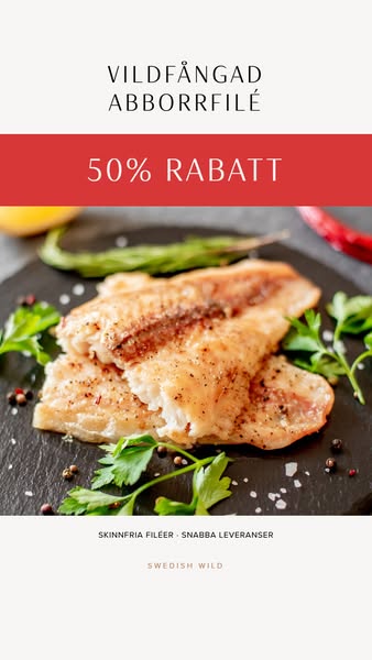 Abborrfilé – 50 % rabatt