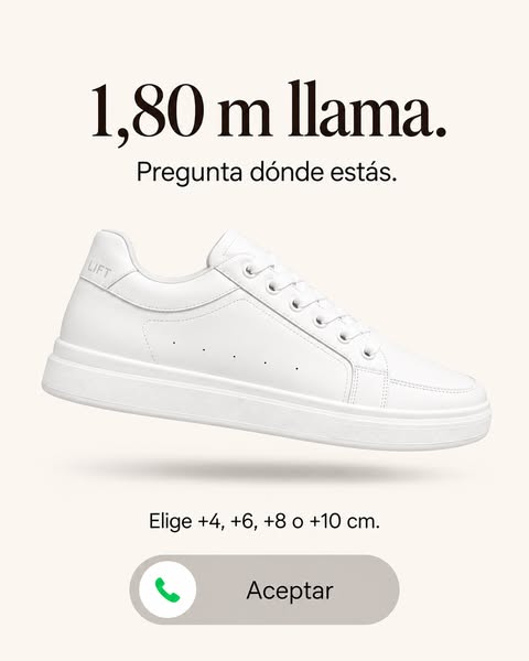 Gana hasta +10 cm de altura