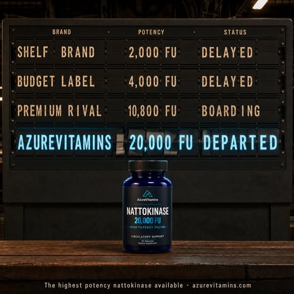 20,000 FU Nattokinase for Circulation