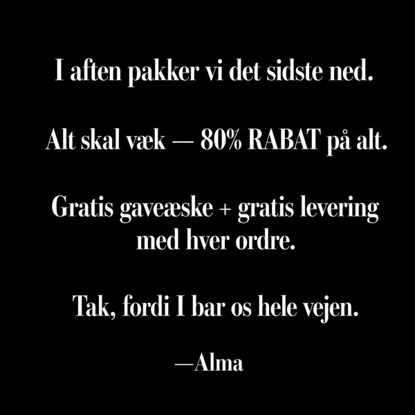 Alt skal væk — 80%.