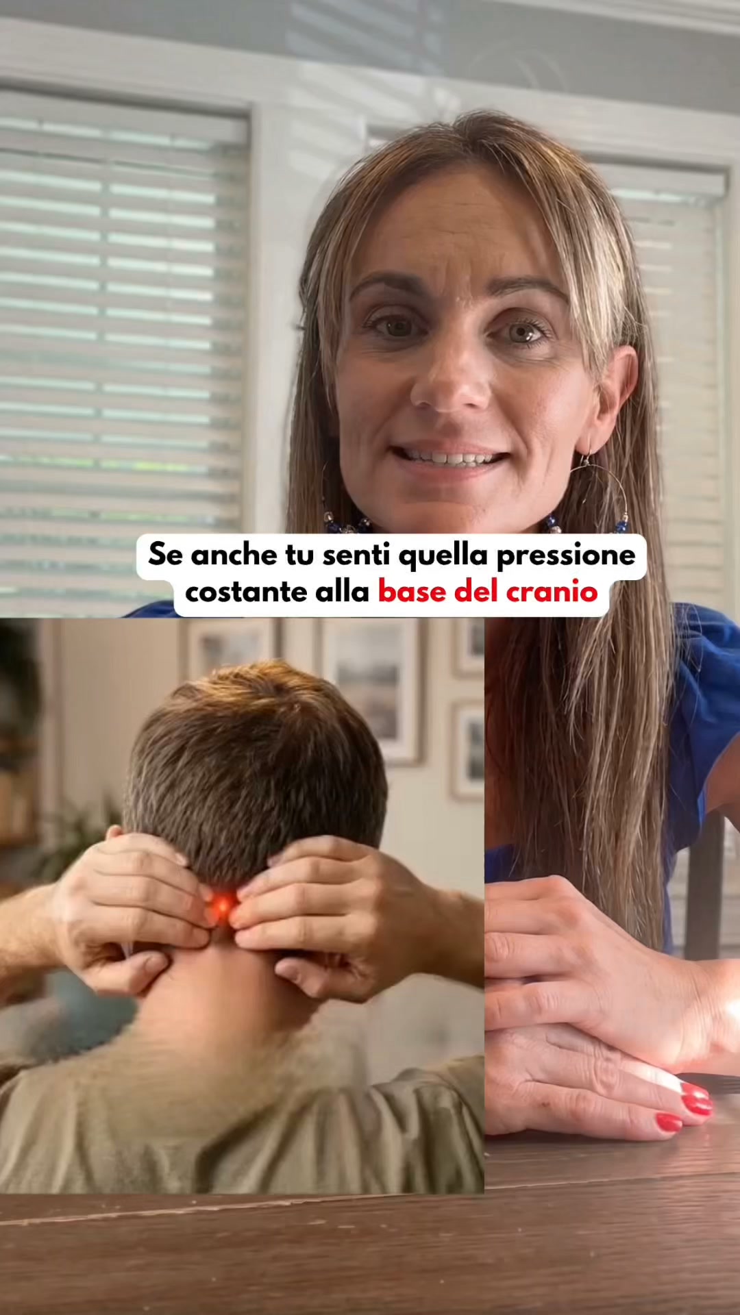 Riduci la pressione alla base del cranio