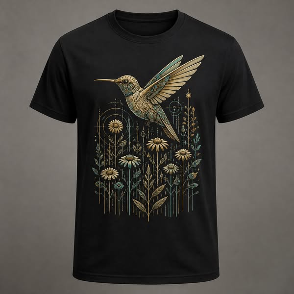 Clockwork Hummingbird Tee