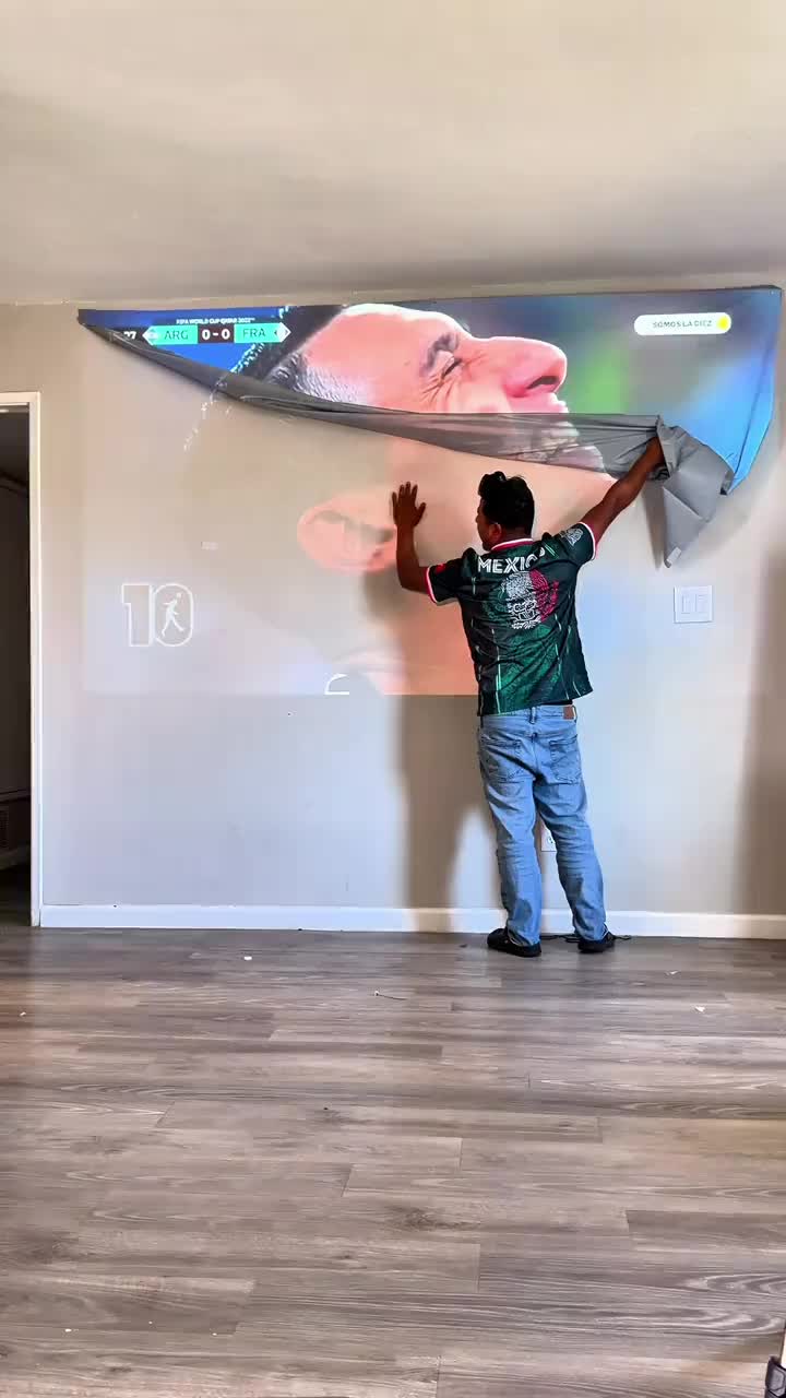 Metallic Anti-Light Projector Screen