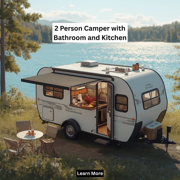 2 Person Camper With Bathroom And Kitchen