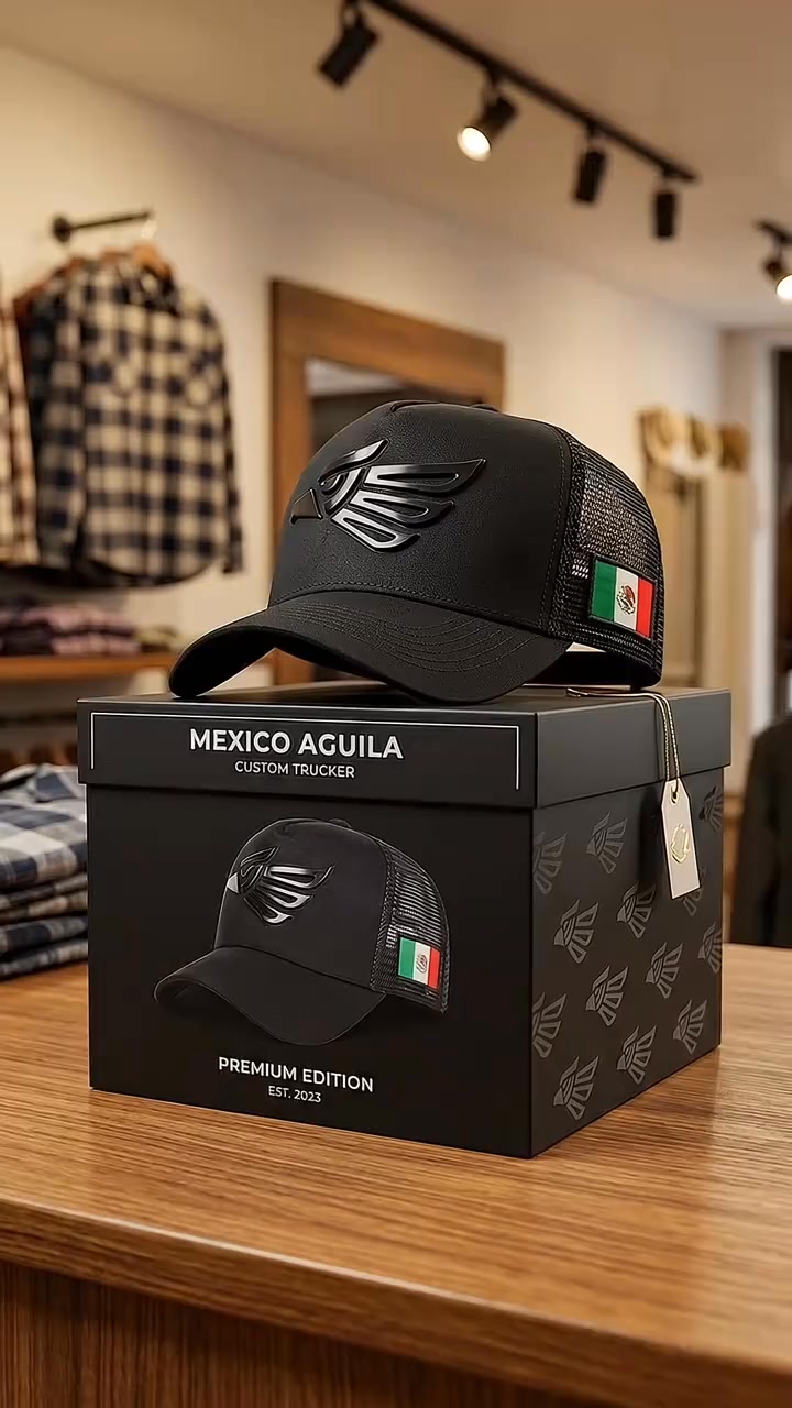Unisex Mexican Eagle Label Baseball Net Caps