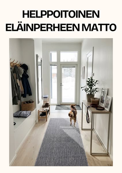 Helppohoitoinen käytävämatto