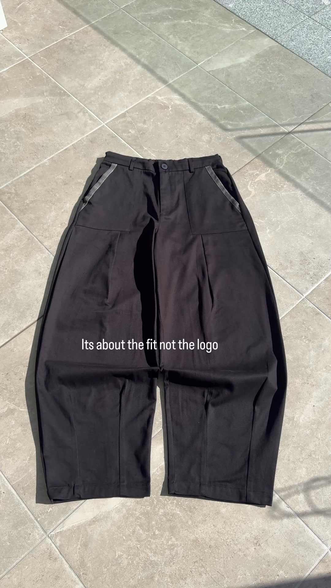 balloon plaid pant — $105