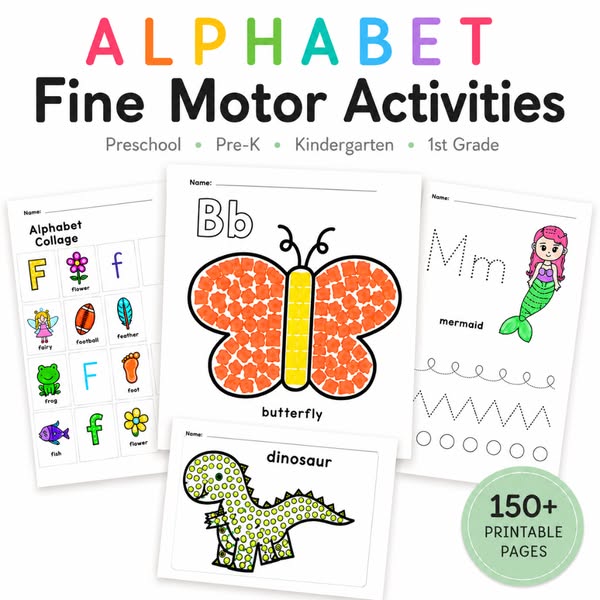 90% Off Alphabet Fine Motor Activities