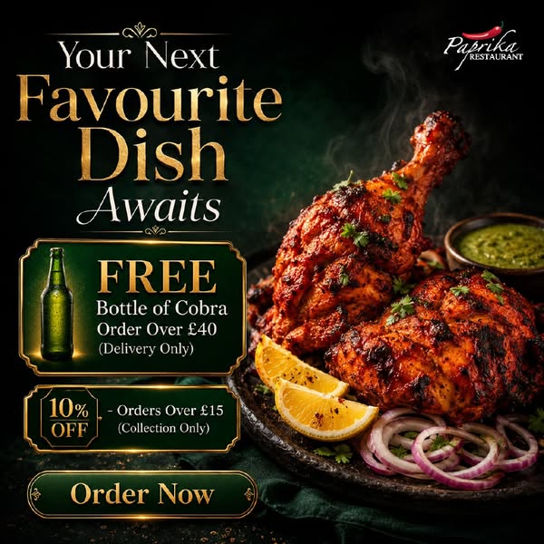 Anúncio de Paprika Indian Restaurant