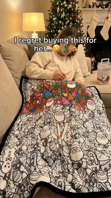 Creative Cozy Coloring Blanket Kit