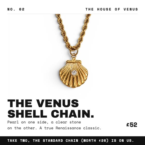 The Venus Shell Chain. £52