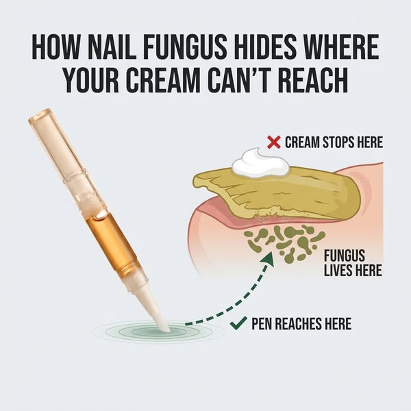 Your Cream Never Reached The Fungus. This Pen Does.