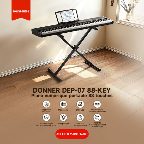 Piano numérique portable
