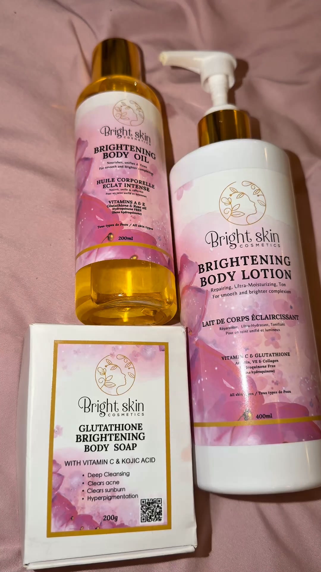 Brightening shower combo