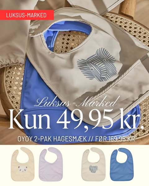 2-pak hagesmæk kun 49,95 kr.