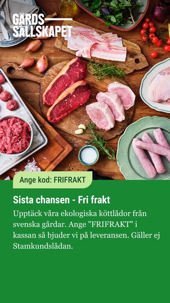 Just nu! Beställ med fri frakt