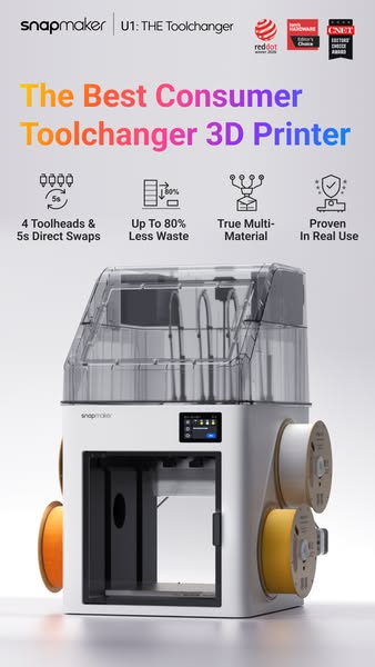 Snapmaker U1: THE Consumer Toolchanger 3D Printer.