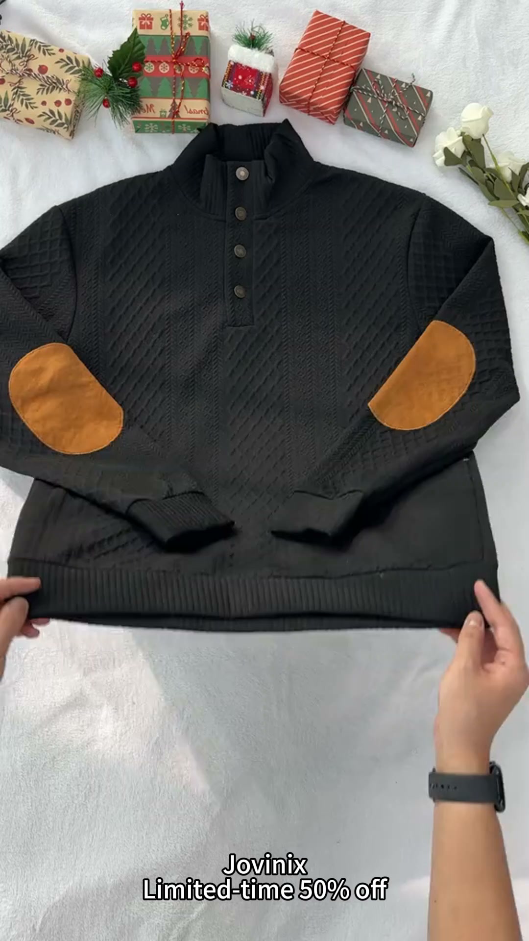 Get this colorblock sweater today at 50% OFF
