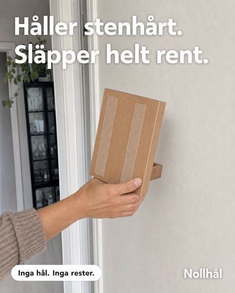 Håller stenhårt. Släpper rent.