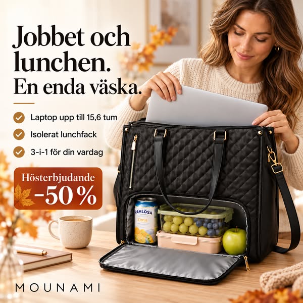 Äntligen en väska som rymmer din vardag