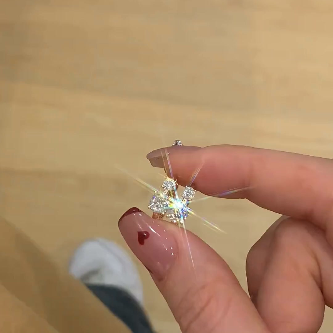 Octavia Moissanite Hoop Earrings