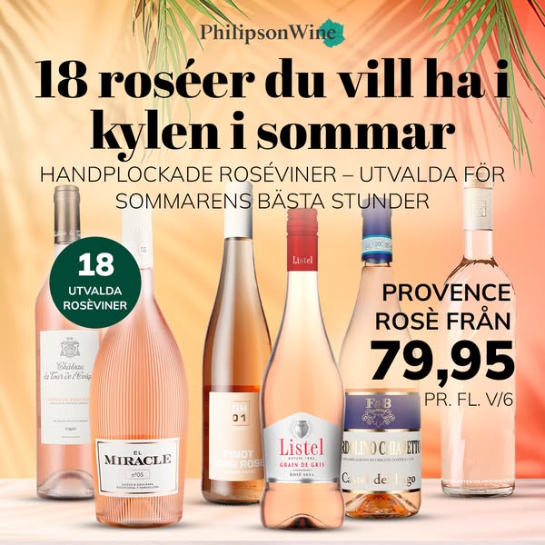 Sommarens rosé – från 79,95 kr