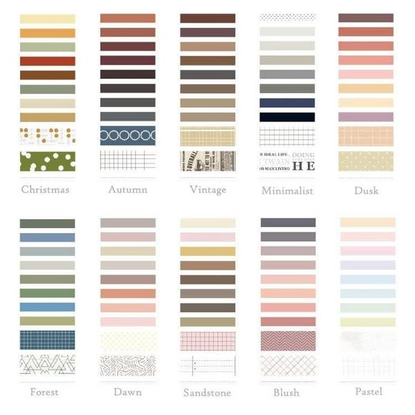 Tiame Washi Tape Set